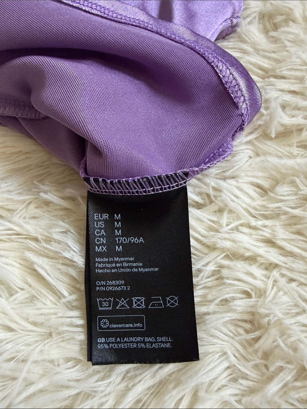 H&M Lilac Satin Crop Cami - Picture 6 of 7